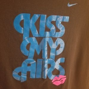 Nike Tops - Nike Tee Shirt Black Kiss My... Nike Tops - Nike Tee Shirt Black Kiss My...